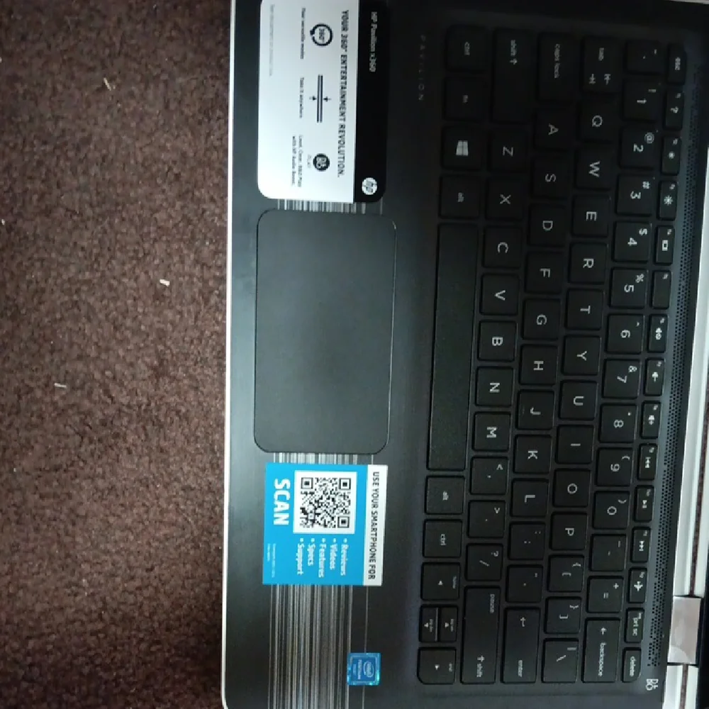 HP Sleek Silver Laptop